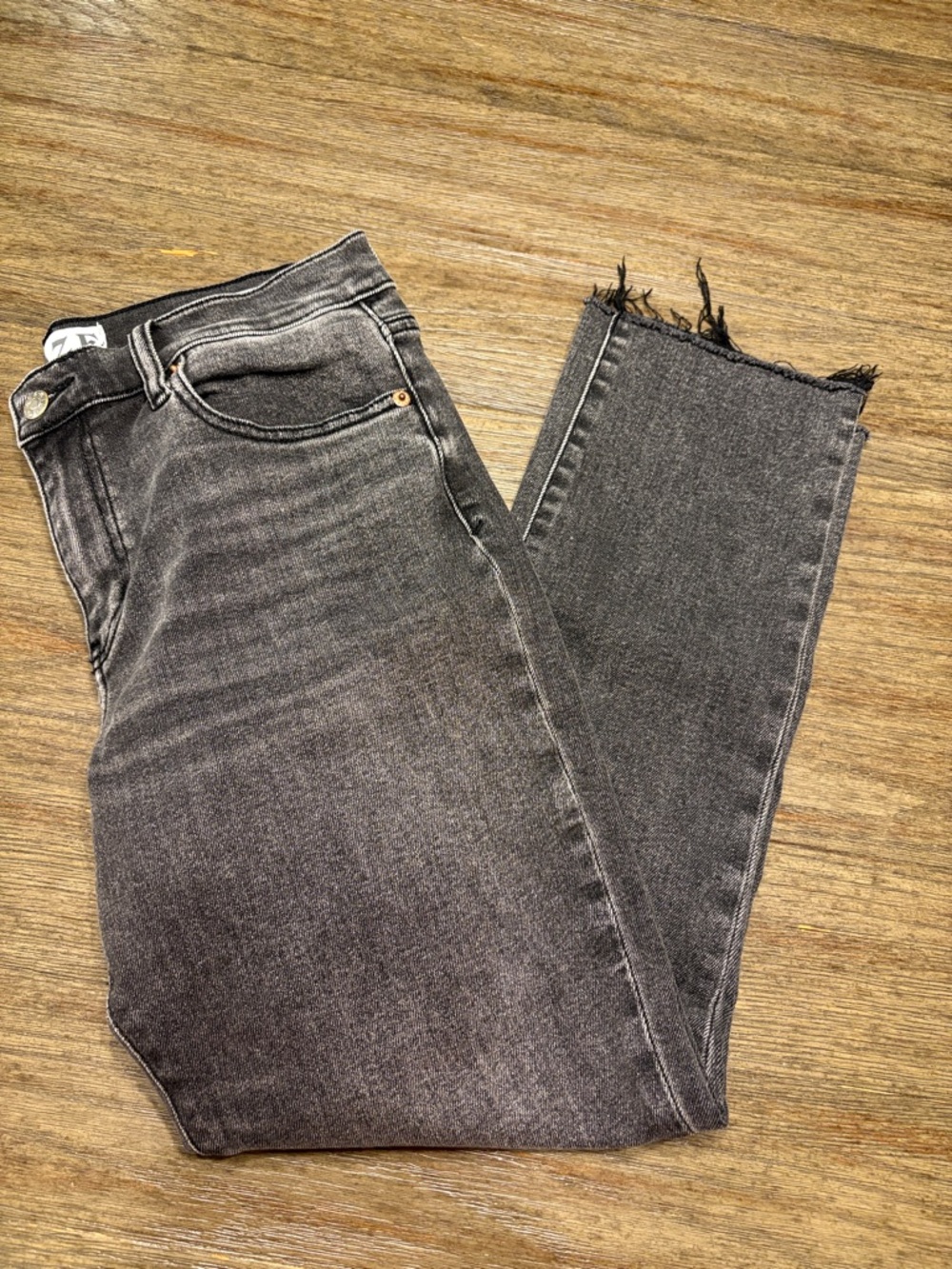 Daze Black High-Waist Raw Hem Women's Jeans Stretchy